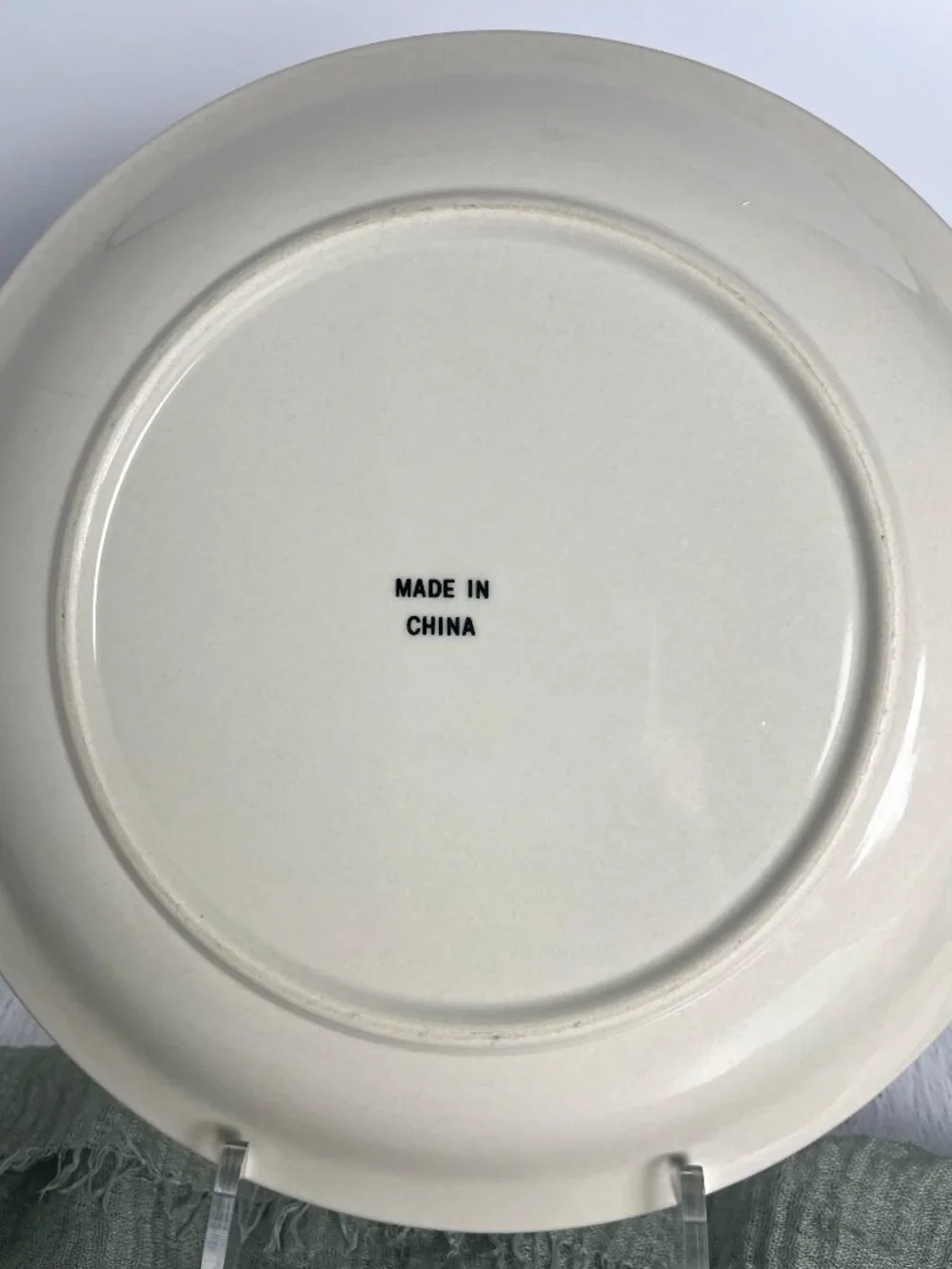 Vintage Strawberry Pie Recipe Ceramic Pie Plate 10”